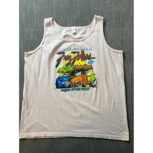 Anvil Frog Follies 2010 Evansville Indiana Car Show Pink Graphic Tank Top Large